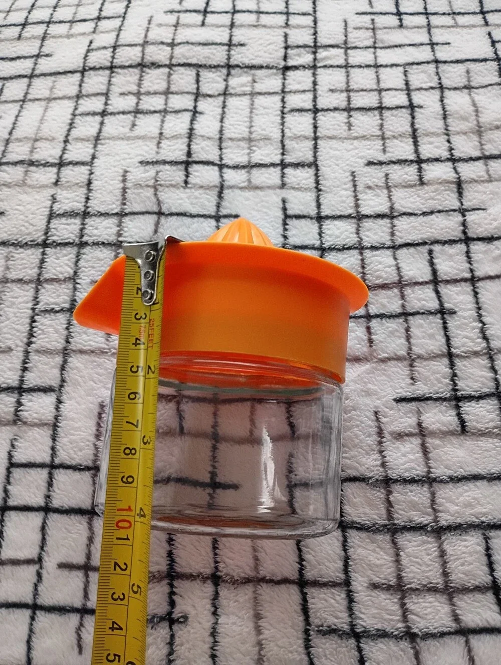 Handheld Citrus Juicer with Glass Container Vintage